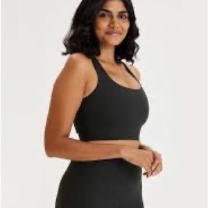 Girlfriend Collective black paloma racerback bra size XS